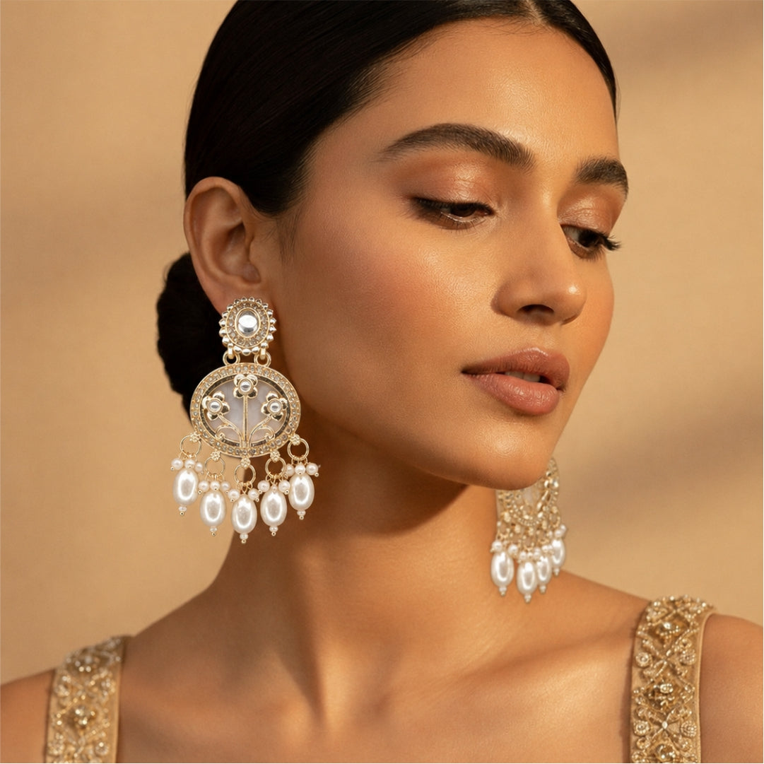 Aurelia Floral Pearl Earrings