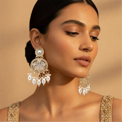 Aurelia Floral Pearl Earrings