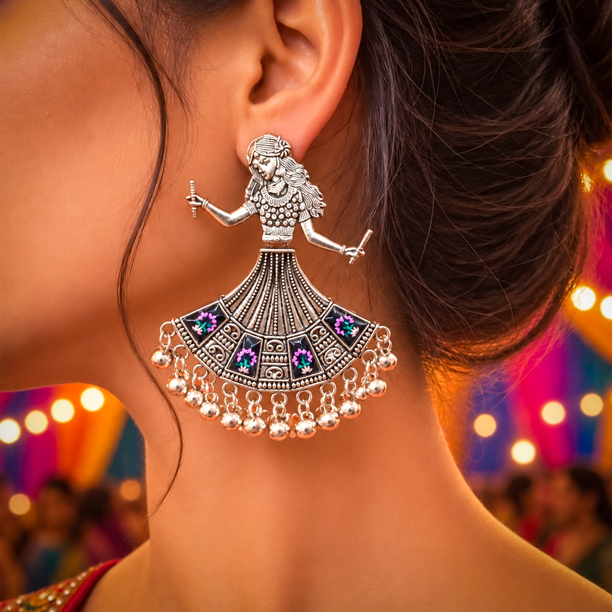 Viral Dandiya Doll Earrings